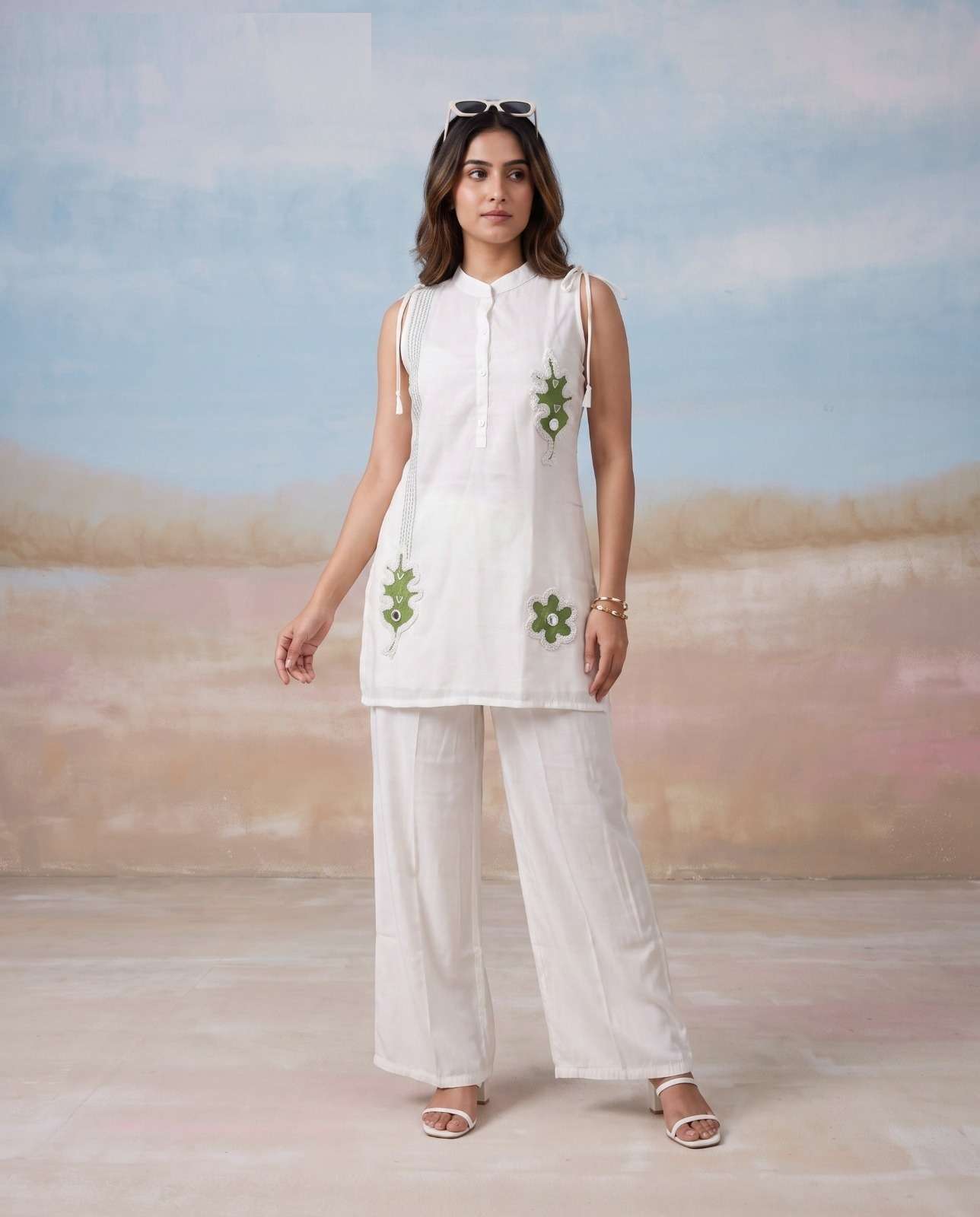 K 1253 BOUTIQUE CHANDERI WITH COTTON MANUAL WORK CORD SET BUY SURAT